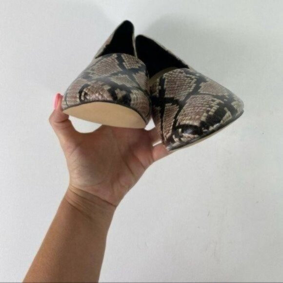 NEW Sbicca Volin Snake Print Leather D'orsay Heels 7.5 - Picture 6 of 9